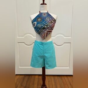 Artisan Hippie Boho Style wrap shorts made in Oaxaca Mexico.